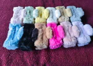 pack of 2 (Random Colour)Cute Furry Scrunchies -
