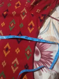 Red Diamond Print Tunic