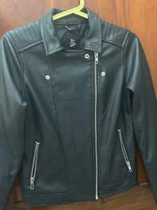 Faux Leather Biker Jacket ⛓️