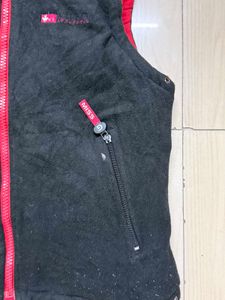 Red Padded Vest with Hood