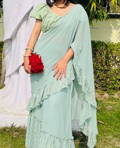 Ready To Wear Saree With Blouse🔥(price Drop🥳)