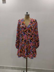 Floral Print Mini Dress (fixed price)