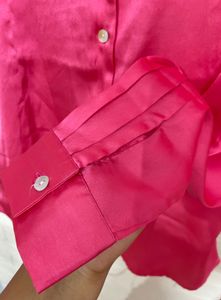 Satin Pink Shirt
