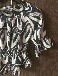 Abstract Print Blouse