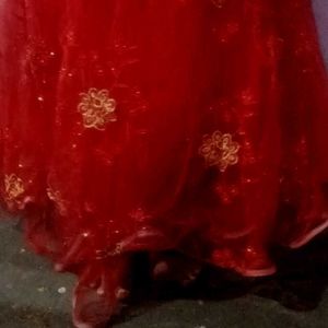 Red Embellished Dress