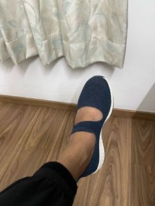 Skechers Navy Mary Jane Sneakers