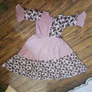 Butterfly Print Maxi Dress