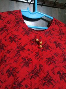 Pure Rayon High Quality Material Red Umbrella Kurt