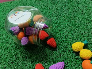 Fruit and Turtle Eraser Collection