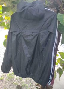 Adidas Windbreaker Running Black Athlete Jacket