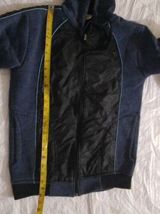 Navy &amp; Black Zip-Up Hoodie