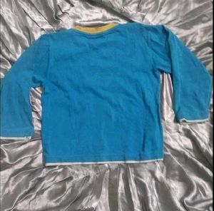 Cute Blue Long Sleeve T-shirt