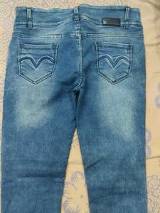 Distressed Blue Denim