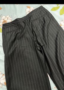 Pinstripe Flare Leg Trousers