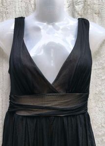 38296. Elegant Black Dress