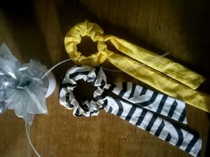 Korean Scrunchies with Tail – Elegant