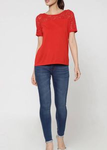 ONLY Women Red Solid Top