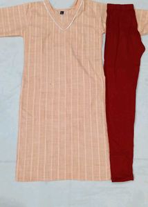 Rayon kurti and leggings