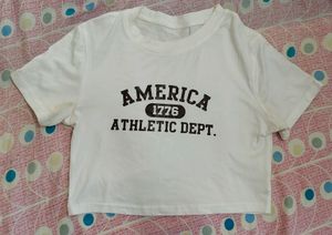 graphic crop top