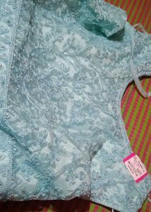 Elegant Blue Ethnic Gown