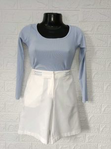 Korean Offwhite Shorts