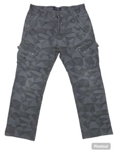 Premium FOB Geometric Cargo Pants
