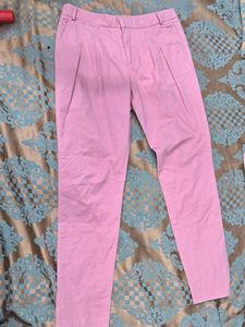 Zara Pink Trouser Pant For Women