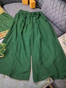 Green Embroidered Kurta Set