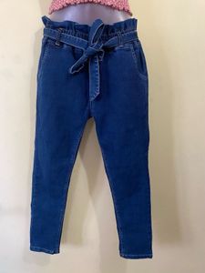 Blue belted Jeans