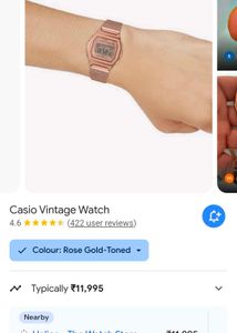 Casio Vintage Rose Gold-Toned Watch