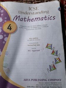 Math Book Class 4 ICSE BOARD
