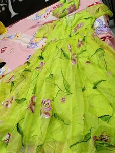 light green anarkali suit set