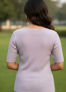 Ribbed Knit Top - Casual Comfort