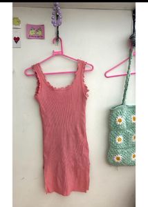 Baby Pink Bodycon Dress | Size S