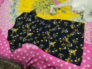 Floral Print Dress korean imported slimfit