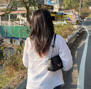 White Embroidered Cotton Kurti with Lace Detailing