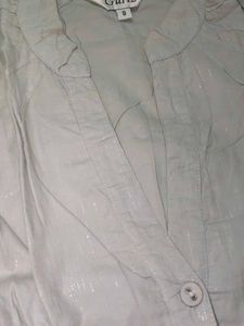 Cotton Frok With Shiny Effect
