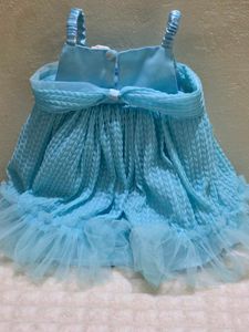 Blue Off Shoulder Party Dress