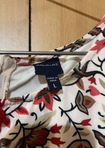 Floral Print Cotton Short Dress