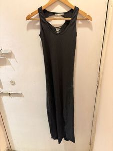 Black Maxi Dress With Strappy Back