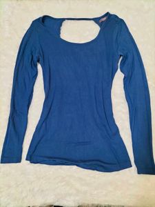 Blue Long Sleeve Top