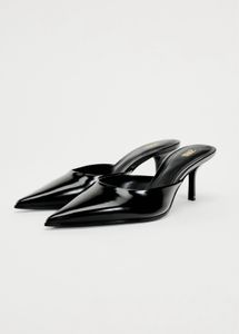 ZARA Patent Effect Mules