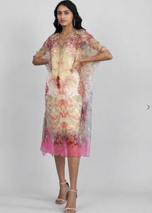 Aarke Ritu KumarPrinted V-neck Kaftan with Camisol