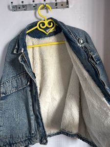 unisex Trendy crop  Denim Jacket  as baggy fit