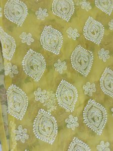 Yellow Embroidered Kurta