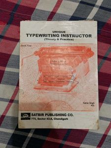 Unique Typewriting Instructor Book