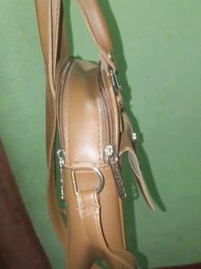 Women Tottos Brown PU Sling Bag