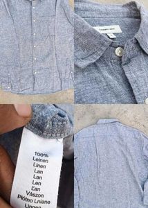 Linen shirt grey