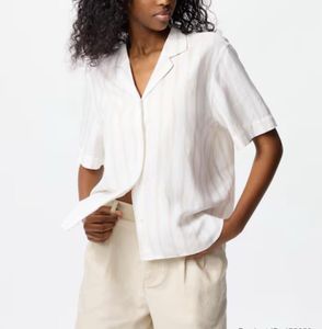 UNIQLO White Striped Shirt