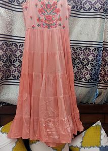 Maxi Dress Sleeves Attached Inside